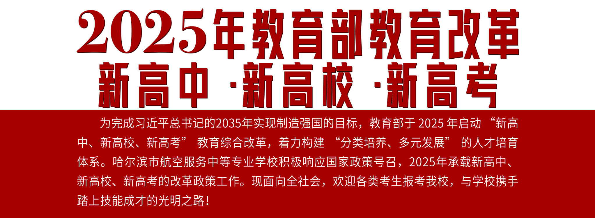 2025 年教育部教育改革:新高中・新高校・新高考政策下的升学就业双优选择